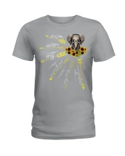 ELEPHANTS SUNFLOWER Ladies T-Shirt tile