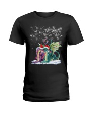 Christmas Dragons Ladies T-Shirt tile