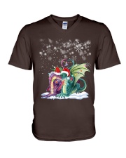 Christmas Dragons V-Neck T-Shirt tile