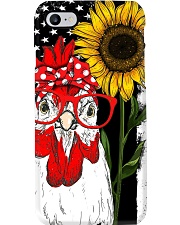 American Flag Sunflower Chicken Phone Case i-phone-8-case
