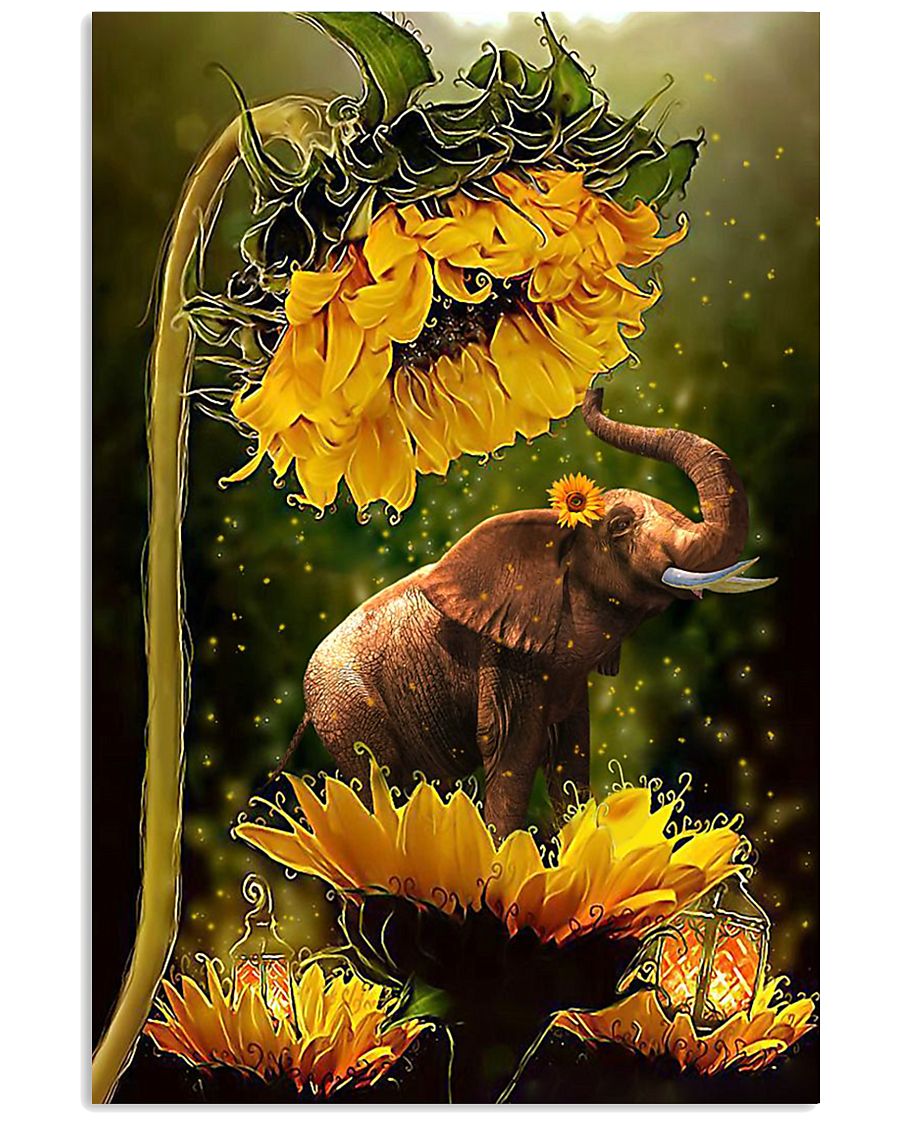 ELEPHANT SUN 16x24 Poster