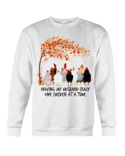 chicken tree autumn Crewneck Sweatshirt tile