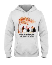 chicken tree autumn Hooded Sweatshirt tile