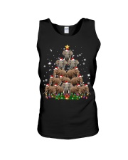 ELEPHANT CHRISTMAS Unisex Tank tile
