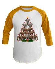 ELEPHANT CHRISTMAS Baseball Tee tile