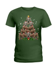 ELEPHANT CHRISTMAS Ladies T-Shirt tile