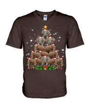 ELEPHANT CHRISTMAS V-Neck T-Shirt tile