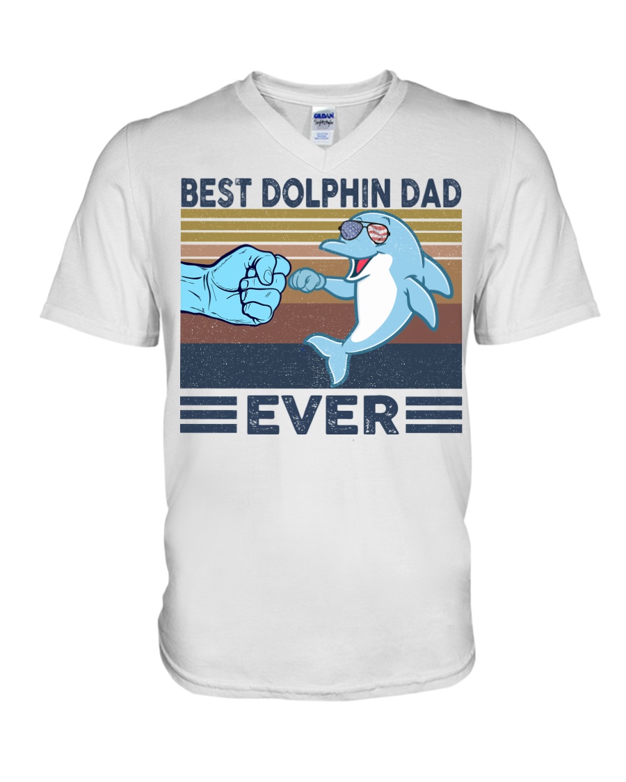 DOLPHIN VINGATE STYLE TSHIRT V-Neck T-Shirt