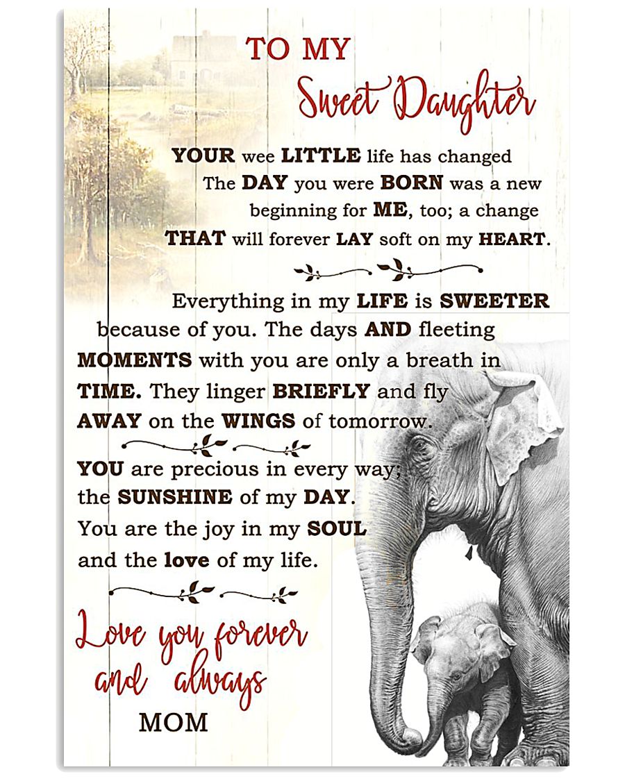 TO MY DAUGHTER 16x24 Poster