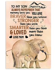 Elephant - to my son alaways remember that 16x24 Poster front