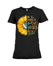IN A WORLD FULLL OF ROSES Premium Fit Ladies Tee tile