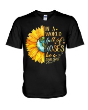 IN A WORLD FULLL OF ROSES V-Neck T-Shirt tile
