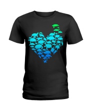 TURTLE GADIENT STYLE TSHIRT Ladies T-Shirt thumbnail