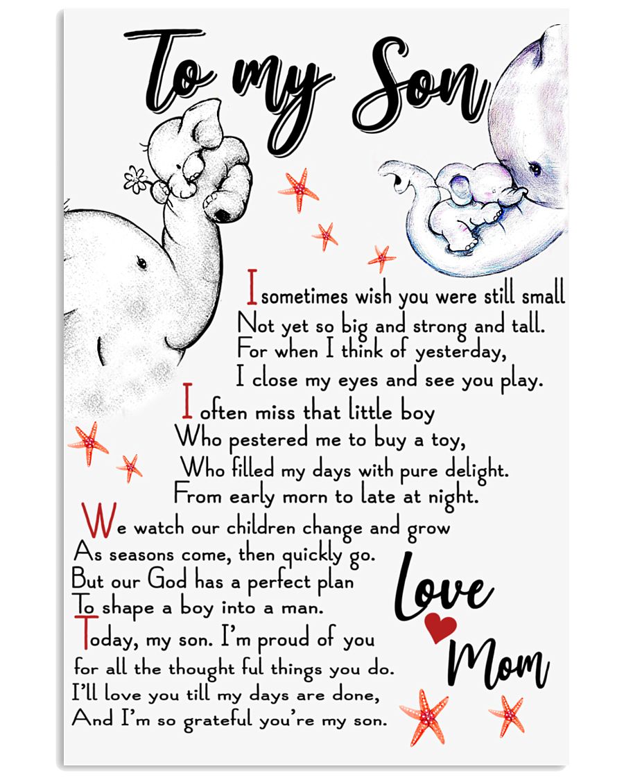 TO MY SON 24x36 Poster