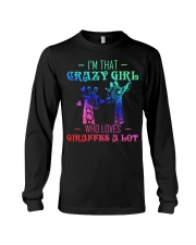 GIRAFFE I'M THAT CRAZY GIRL QUOTES STYLE Long Sleeve Tee tile