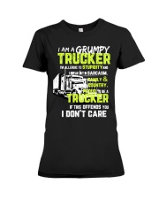 GRUMPY TRUCKER Premium Fit Ladies Tee tile