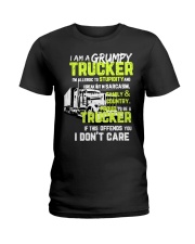 GRUMPY TRUCKER Ladies T-Shirt tile