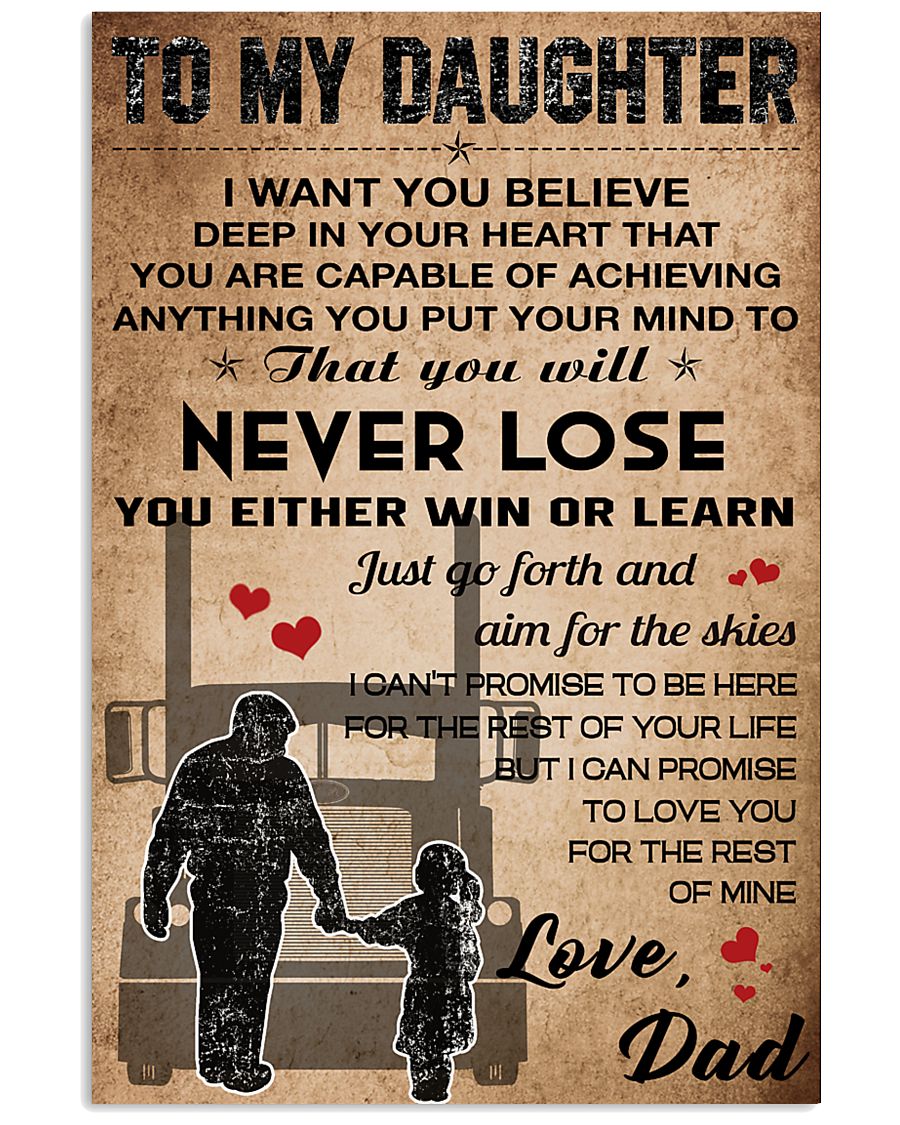 TO MY DAUGHTER 16x24 Poster