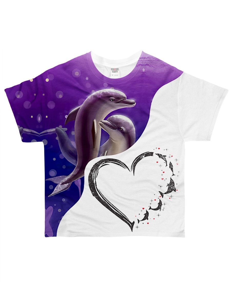 Heart dolphin All-over T-Shirt