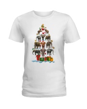 ELEPHANT CHRISTMAS Ladies T-Shirt tile