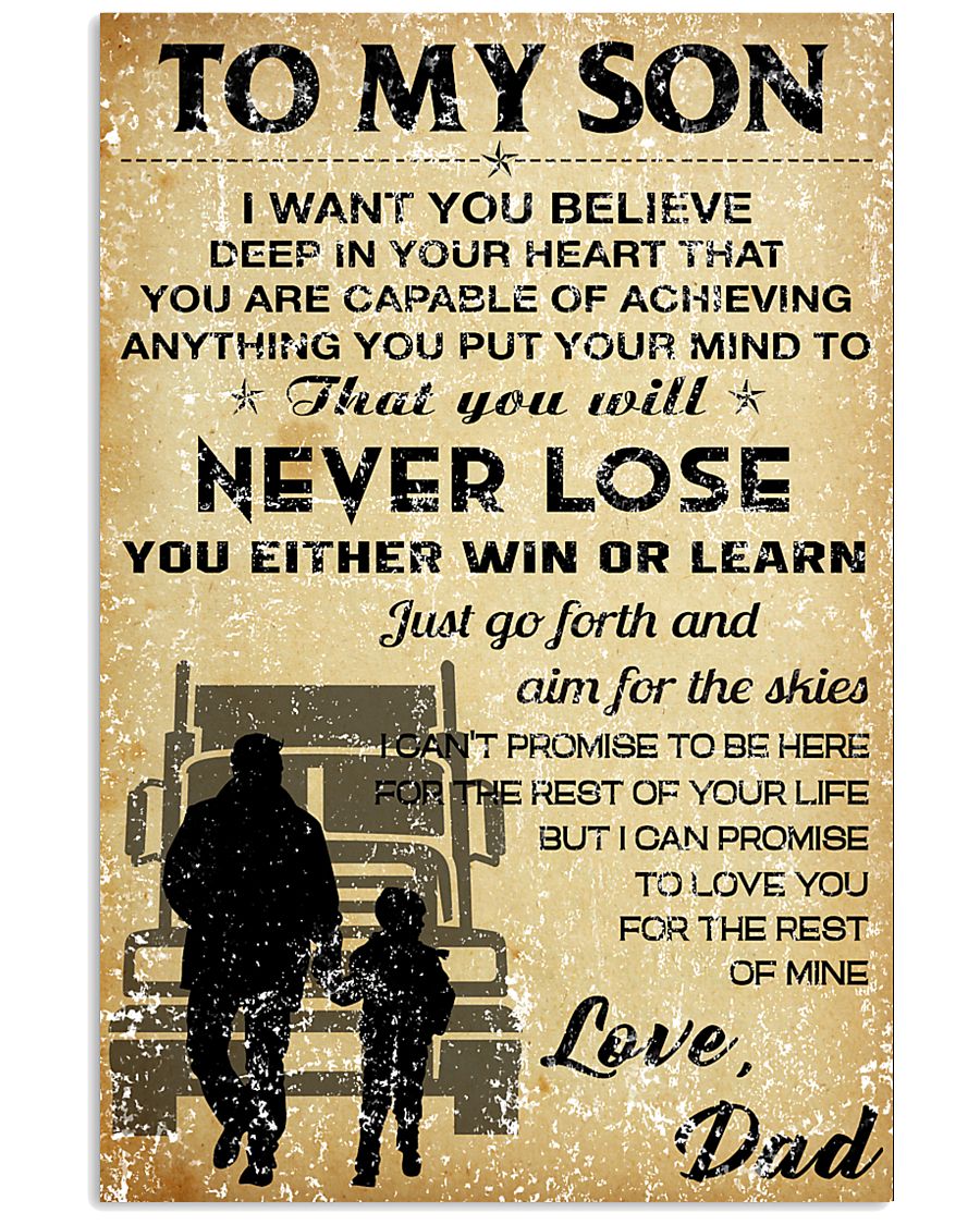 TO MY SON 11x17 Poster