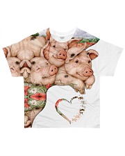 Heart Pig 2 All-over T-Shirt front