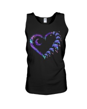 dolphin heart gradian Unisex Tank tile