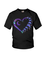 dolphin heart gradian Youth T-Shirt tile