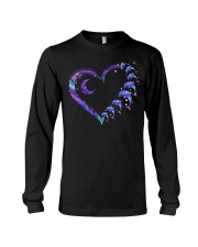 dolphin heart gradian Long Sleeve Tee tile