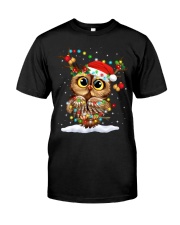 owl merry christmas style Classic T-Shirt front