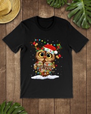 owl merry christmas style Classic T-Shirt lifestyle-mens-crewneck-front-18