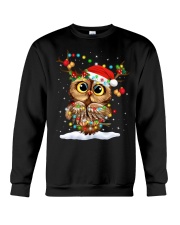 owl merry christmas style Crewneck Sweatshirt tile