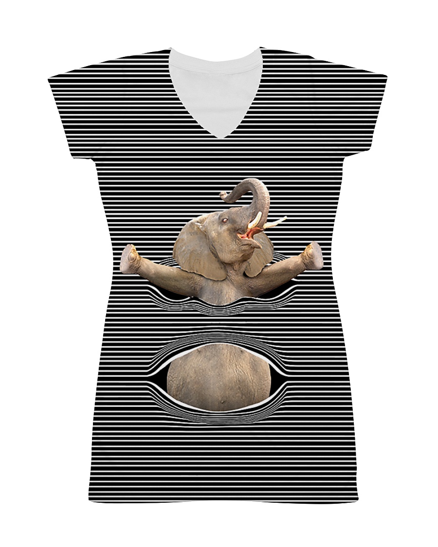 ELEPHANT 3D FULL All-over Dress