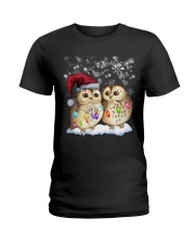 Christmas Owls Ladies T-Shirt tile