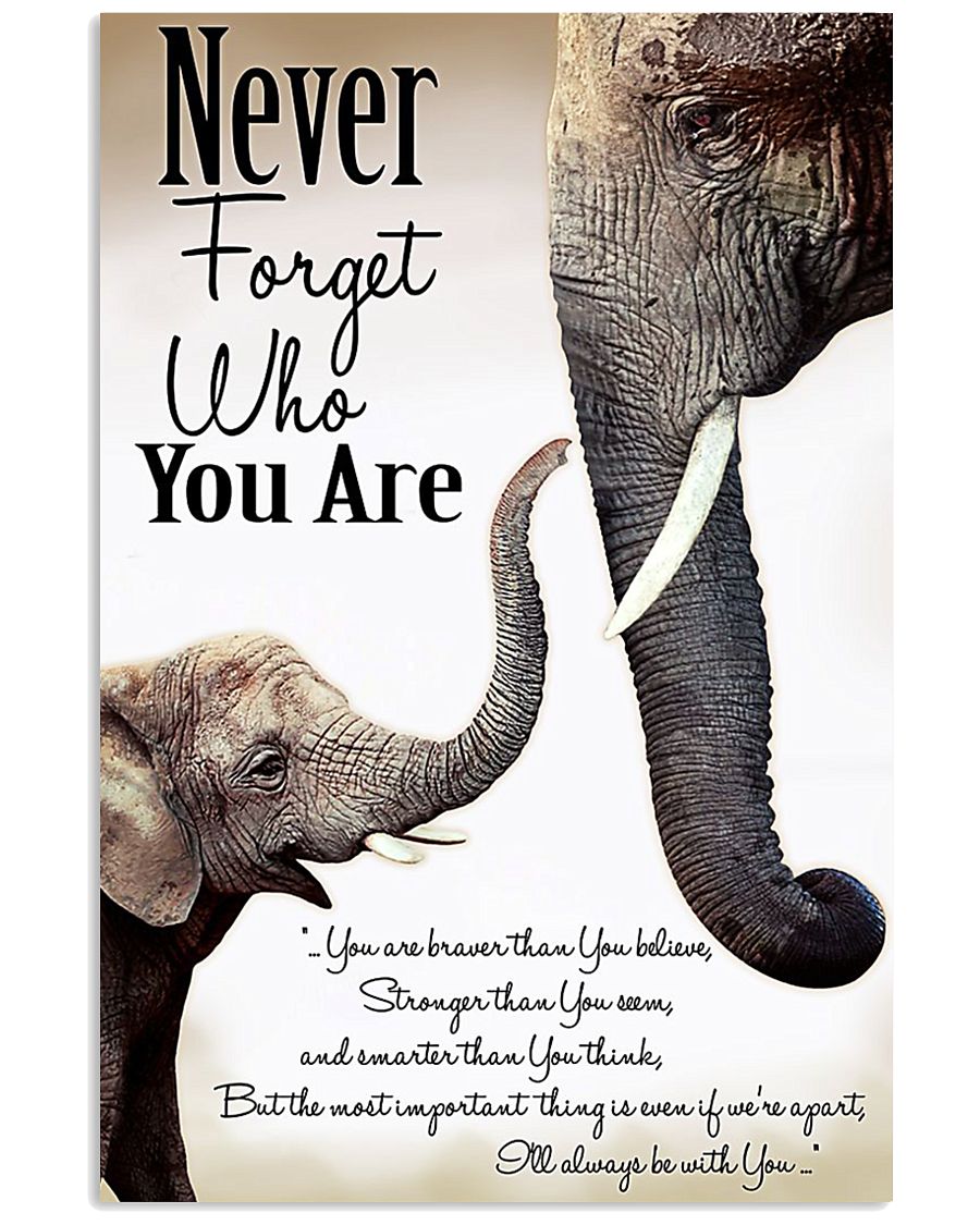 NEVER FORGET THO YOU ARE 24x36 Poster