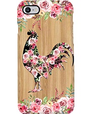 chicken flower wood Phone Case i-phone-8-case