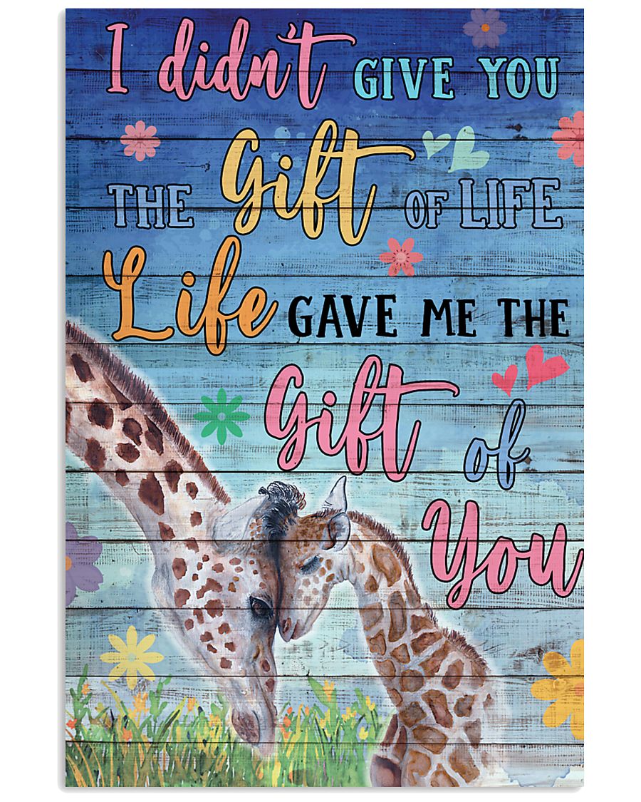Giraffe - I did not give you 16x24 Poster
