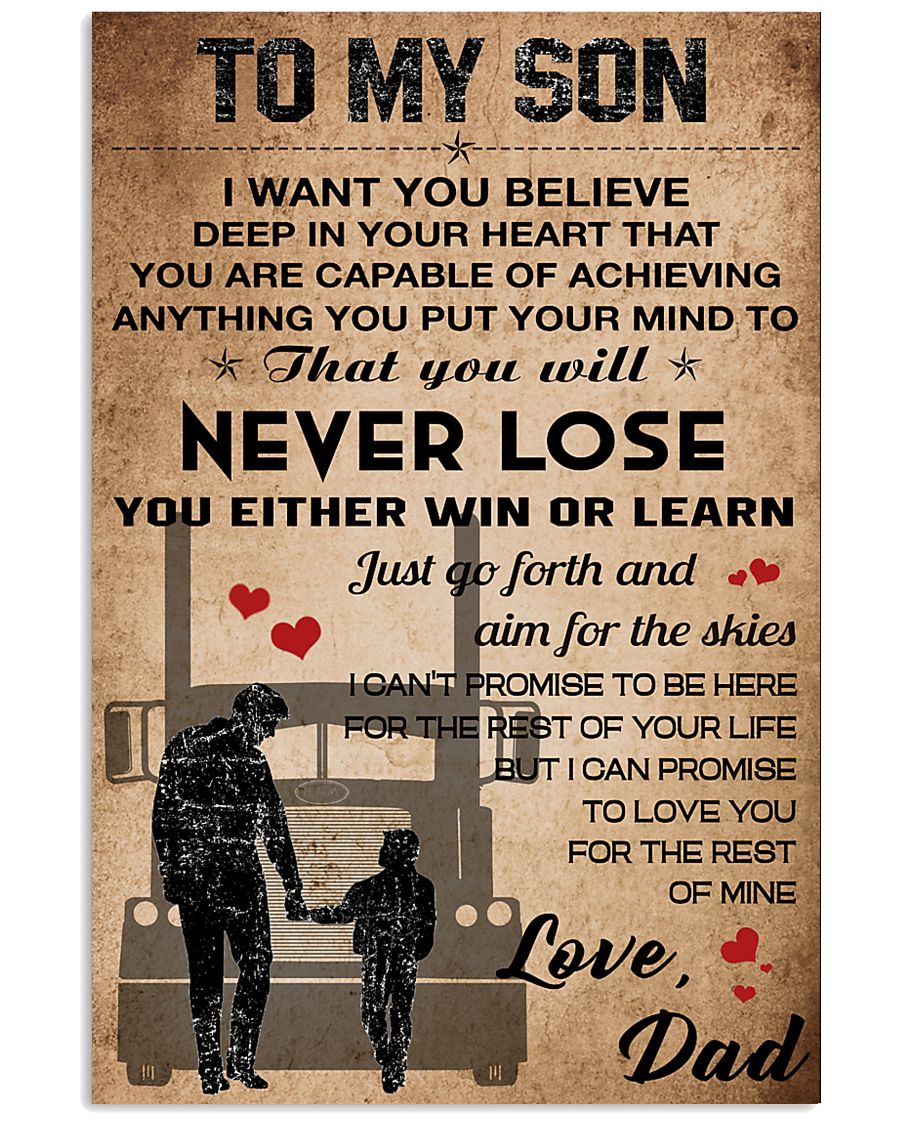 TO MY SON 16x24 Poster