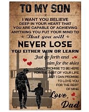 TO MY SON 16x24 Poster front