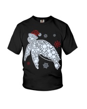 turtle diamond hat santa Youth T-Shirt tile
