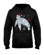 turtle diamond hat santa Hooded Sweatshirt tile