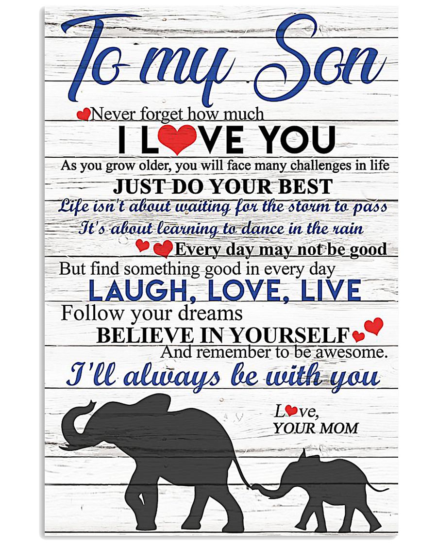 TO MY SON 16x24 Poster