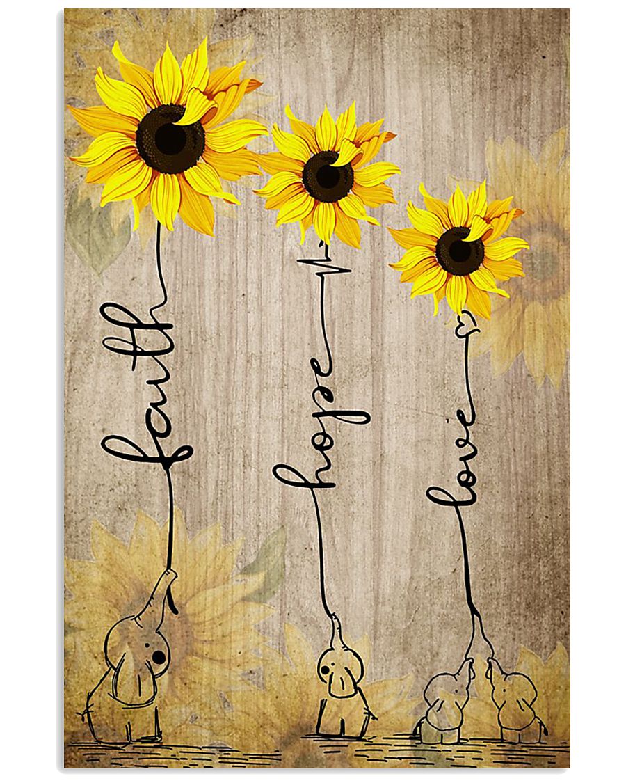 FAITH HOPE LOVE 16x24 Poster