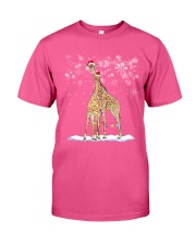 Christmas Giraffes Classic T-Shirt tile