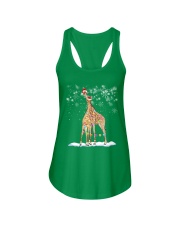 Christmas Giraffes Ladies Flowy Tank tile