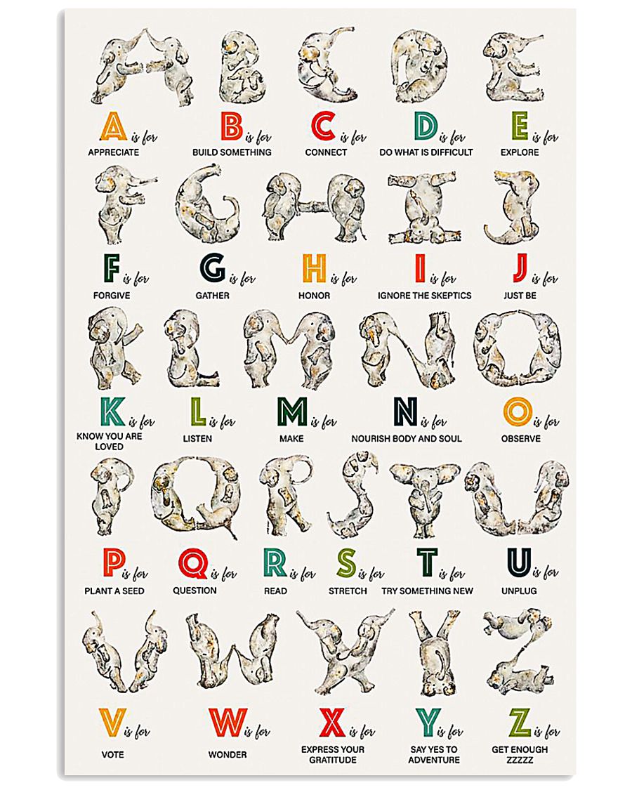 ALPHABET 16x24 Poster