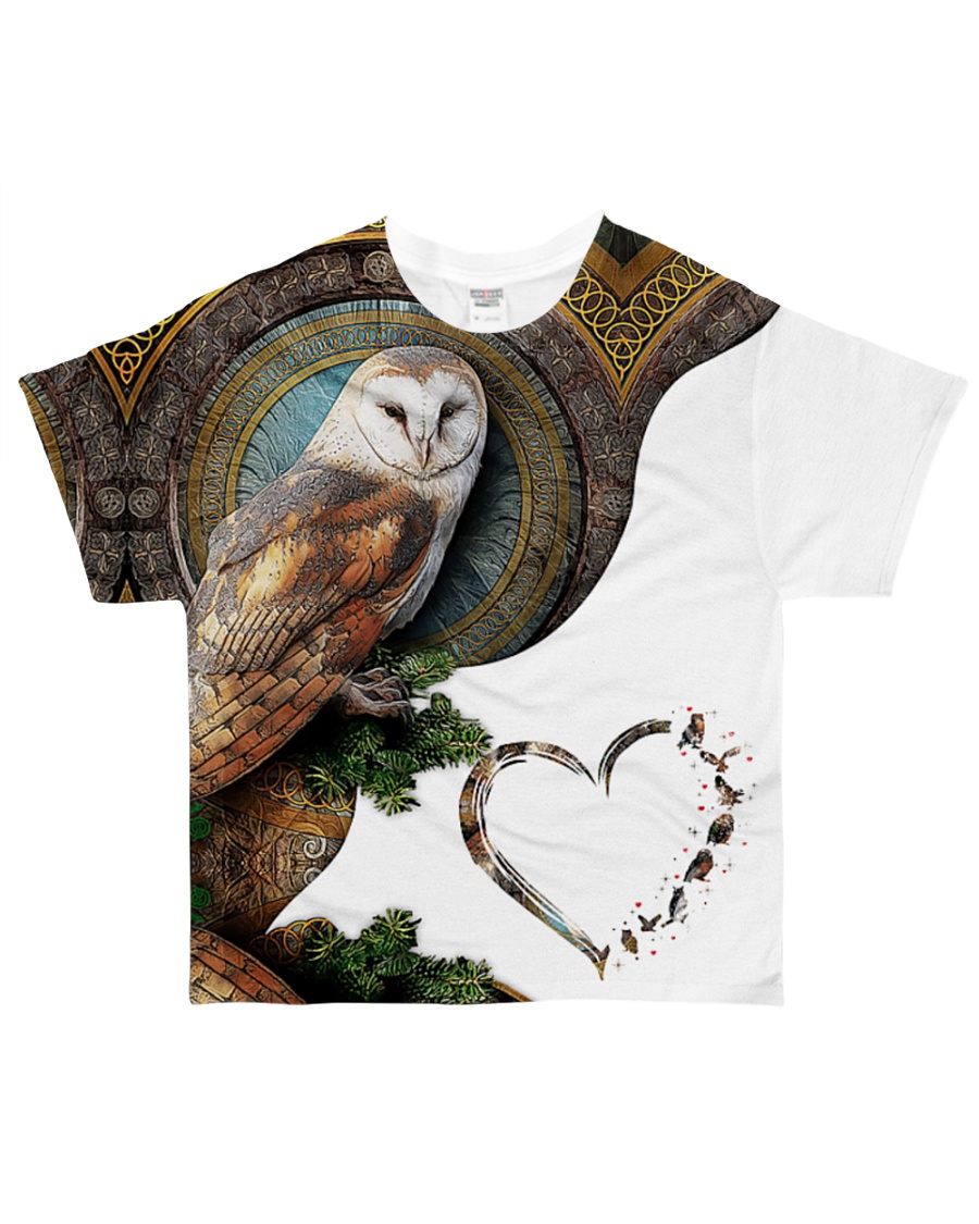 Owl Heart 2 All-over T-Shirt