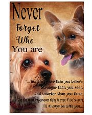 NEVER FORGET WHO YOU ARE - Yorkshire Terrier 24x36 Poster front