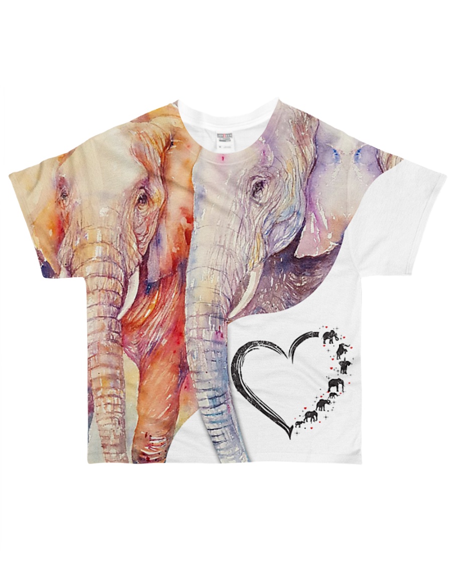 Heart Eleplant All-over T-Shirt