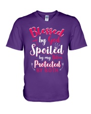 biker wife V-Neck T-Shirt thumbnail